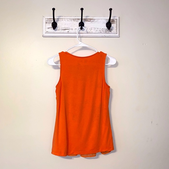 Orange flowy blouse - Picture 2 of 3